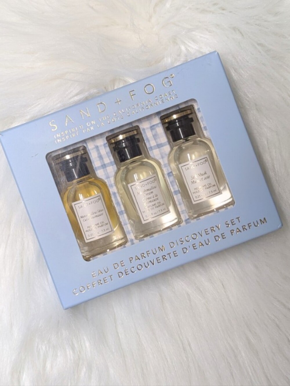 Sand + Fog Perfume Set - Marshmallow Skies, Marshmallow Cream, Silk Musk 22.5 mL